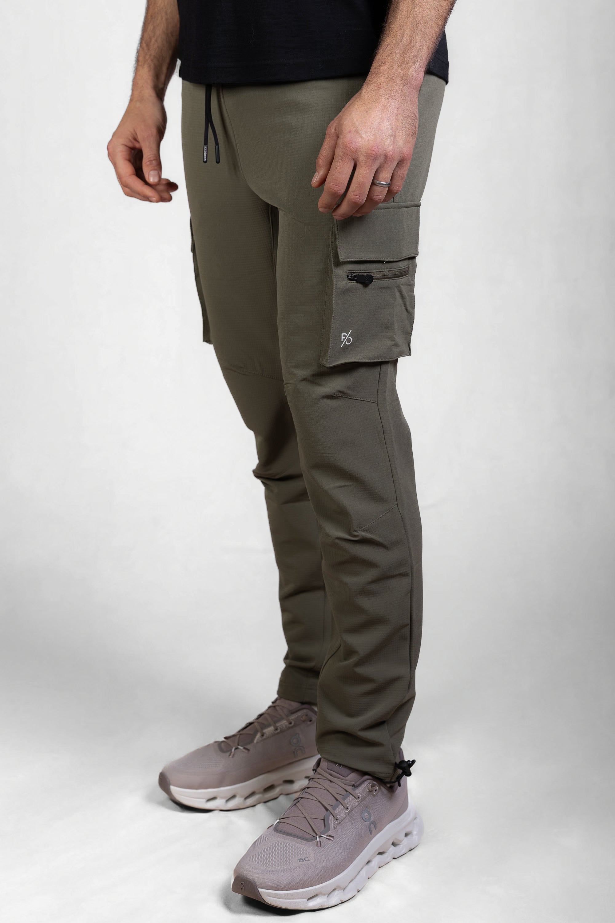 Men's Combat Joggers in Olive Smoke #Colour_Olive Smoke