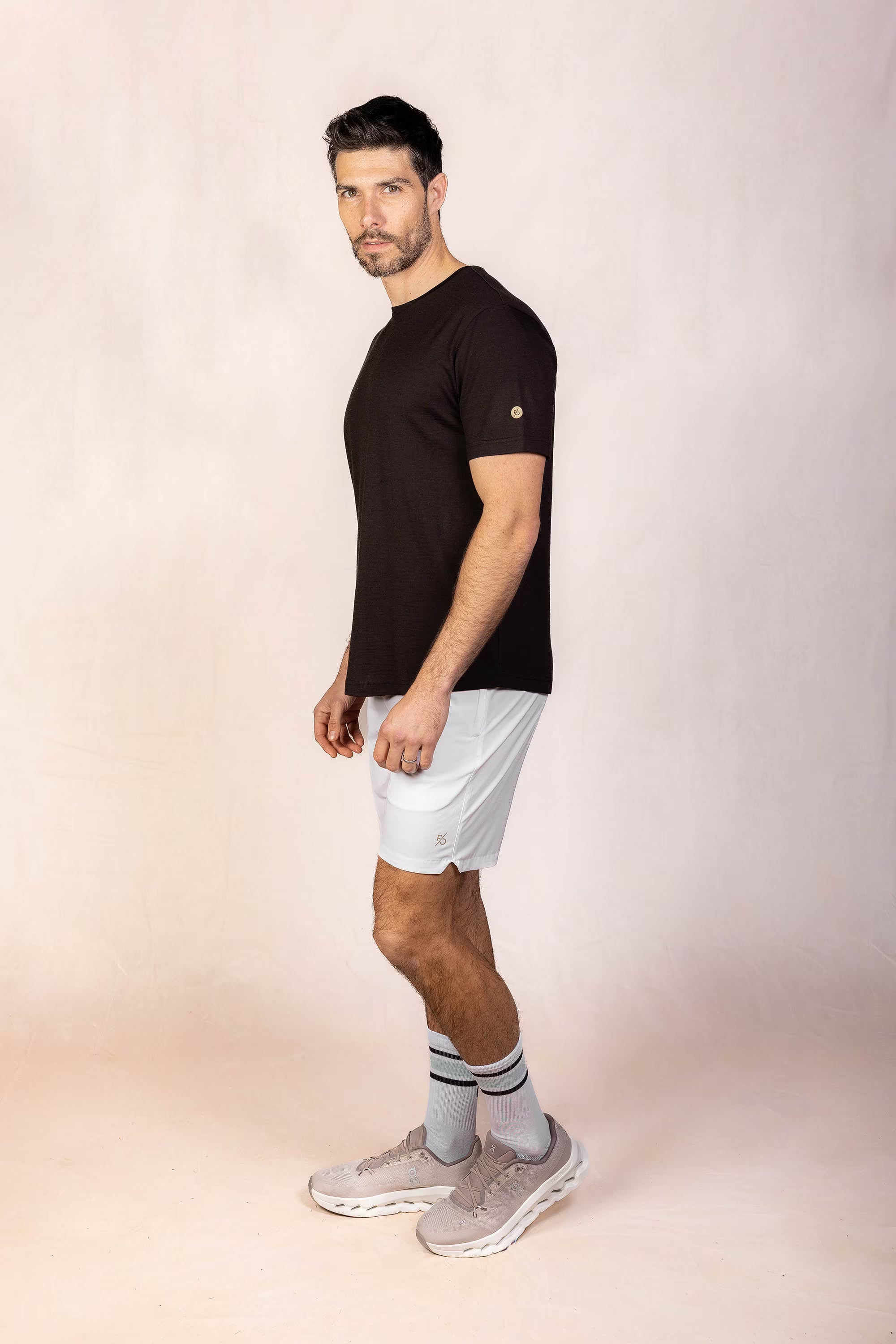 PRO | ORA men’s the merino t in Dark Espresso, product detail image