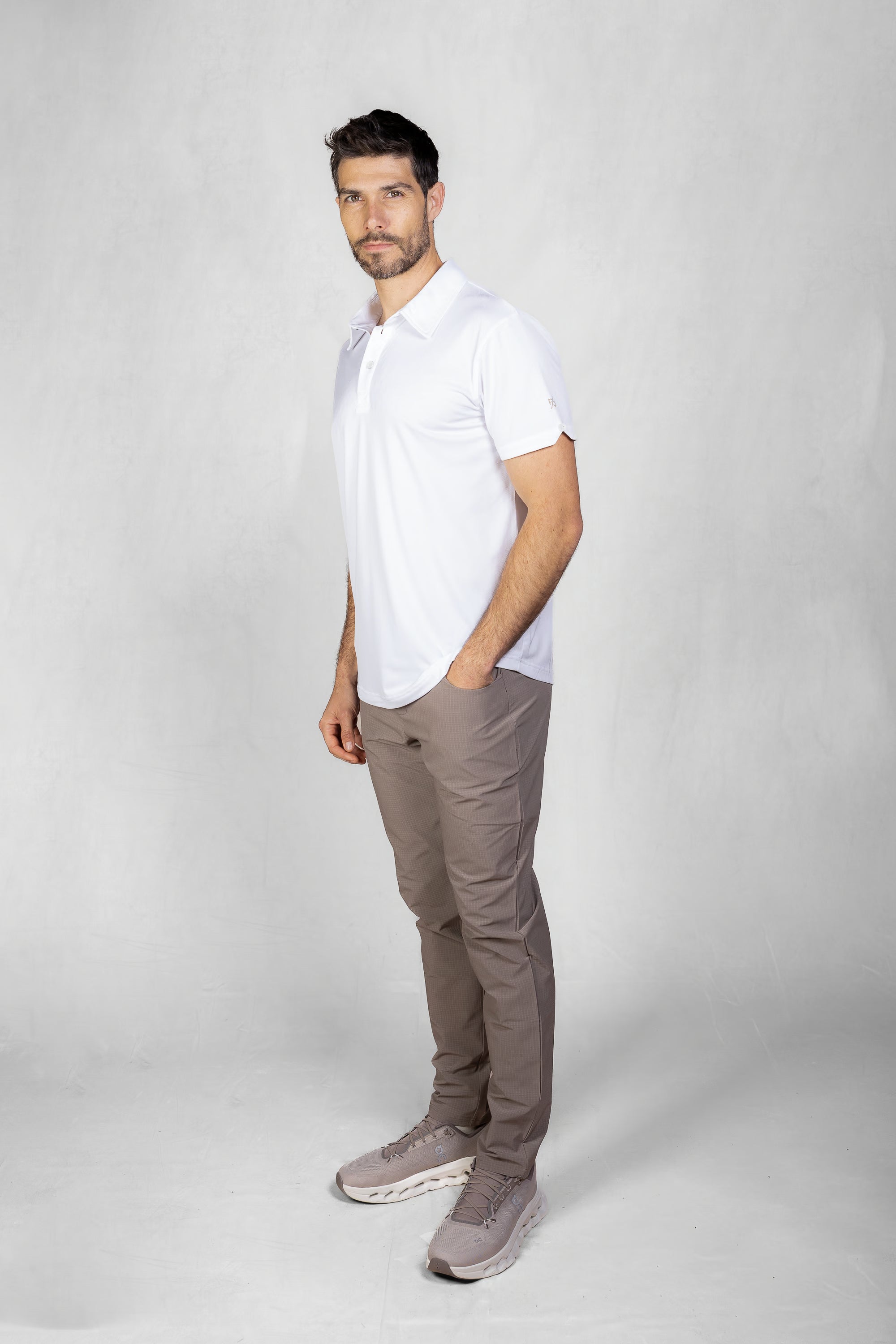 Men's Precision Trouser in Muted Clay #Colour_Muted Clay