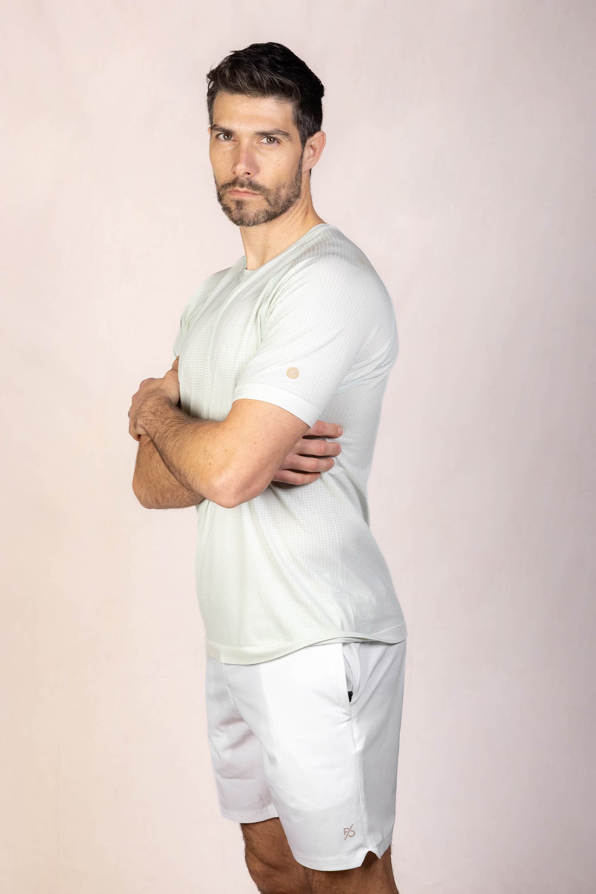 PRO | ORA men’s proformance t in Chalk Green, product detail image