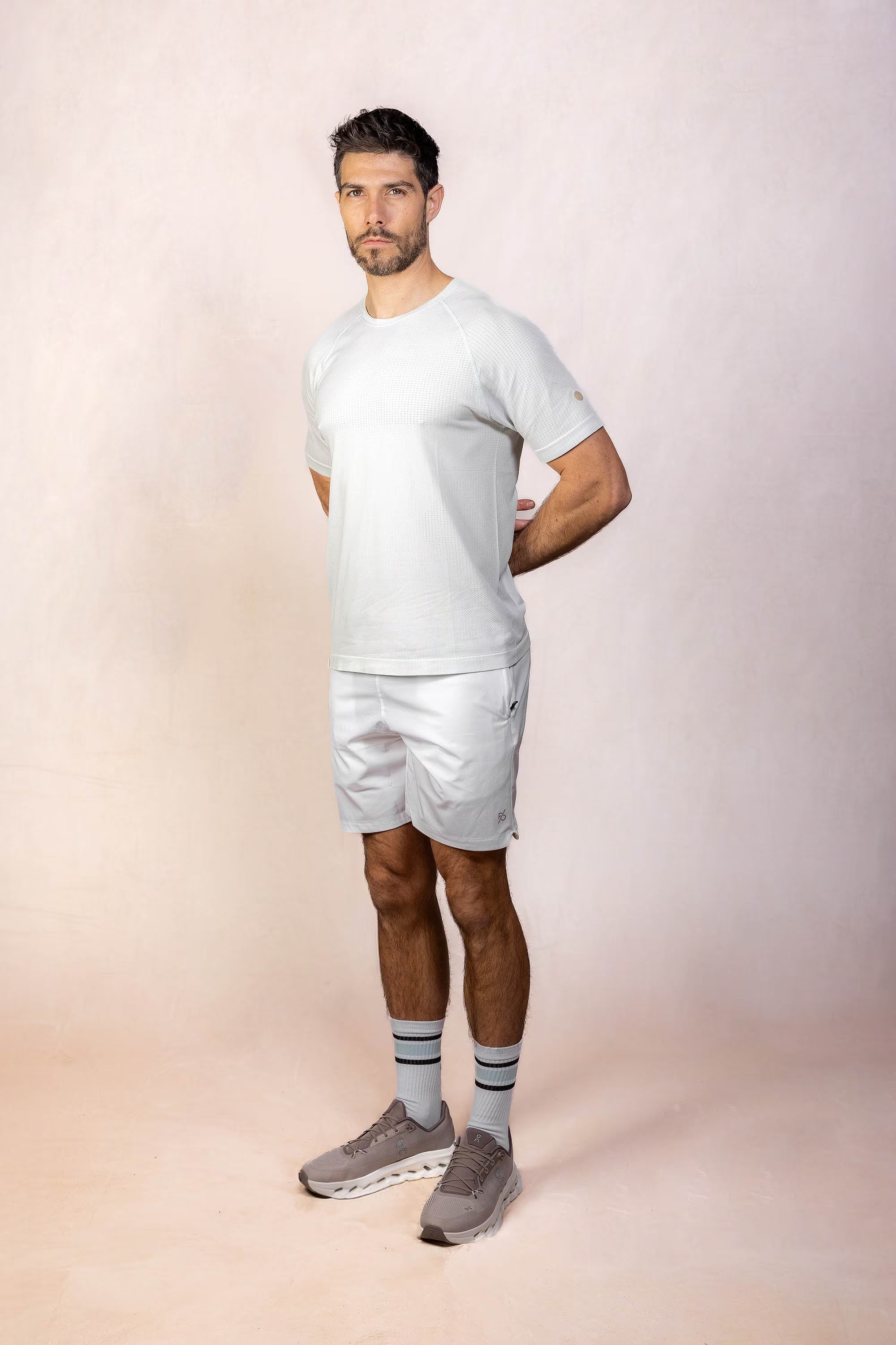 PRO | ORA men’s proformance t in Porcelain Blue, product detail image