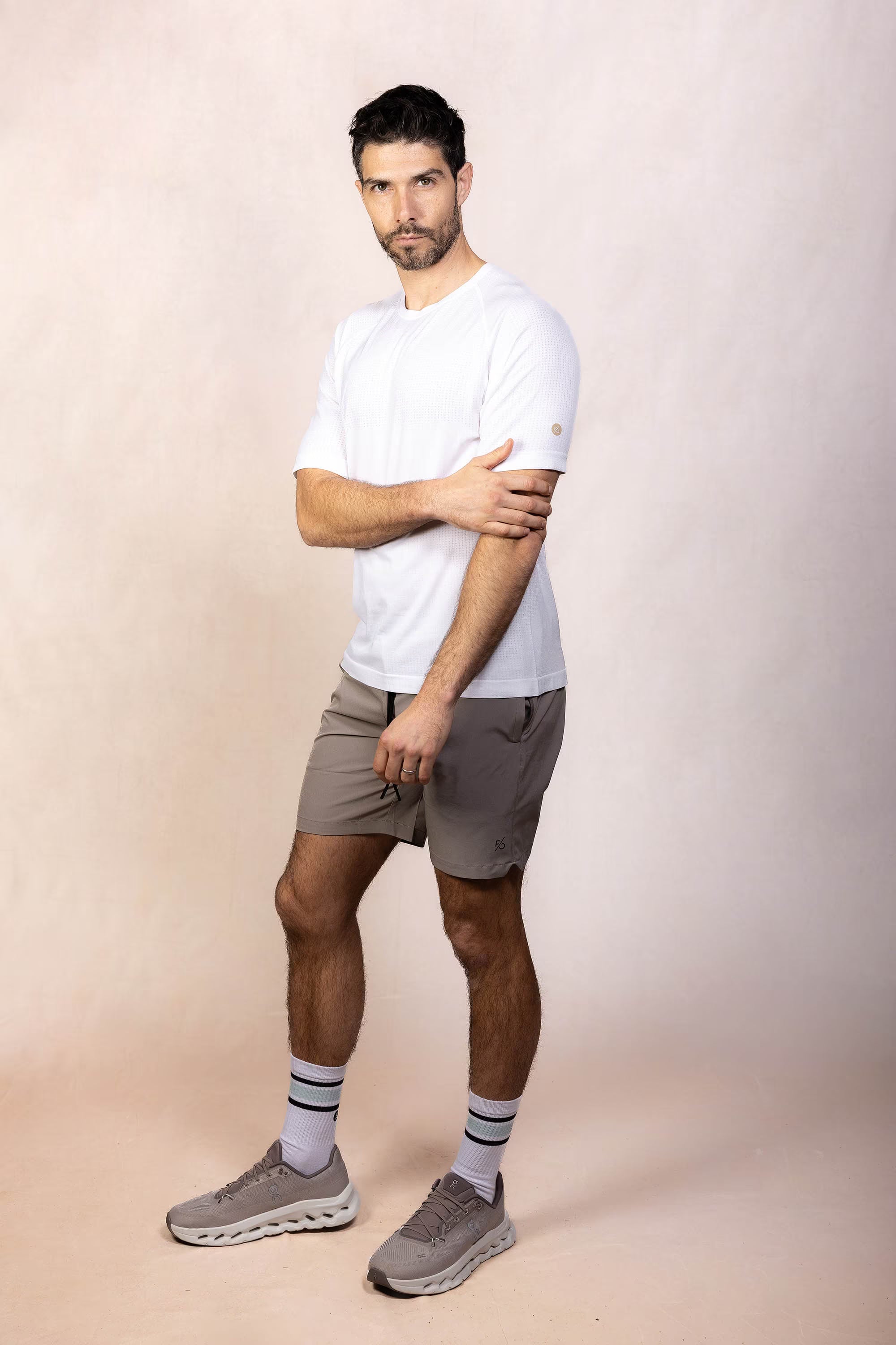 PRO | ORA men’s proformance t in White Onyx, product detail image