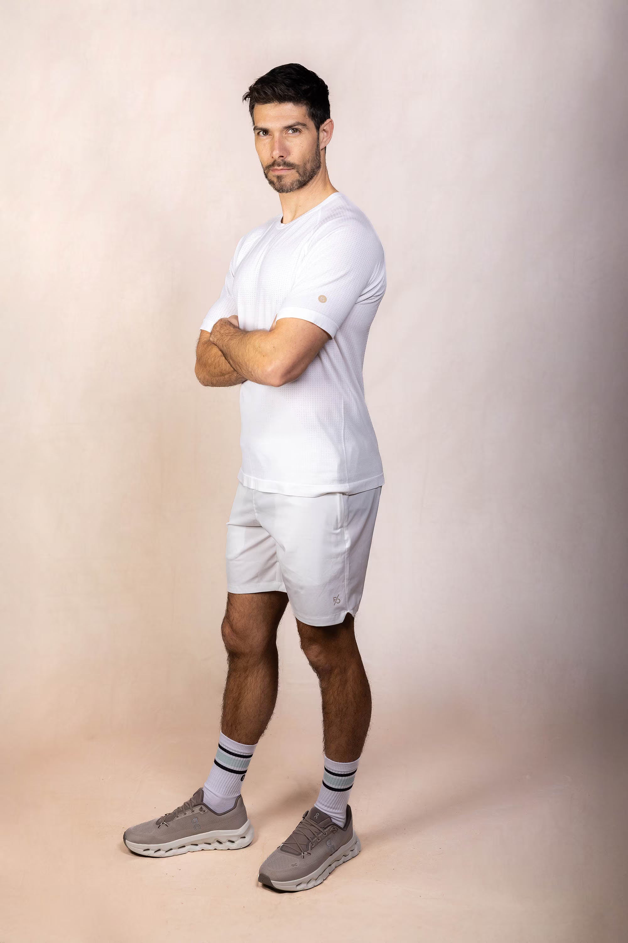 PRO | ORA men’s proformance t in White Onyx, product detail image