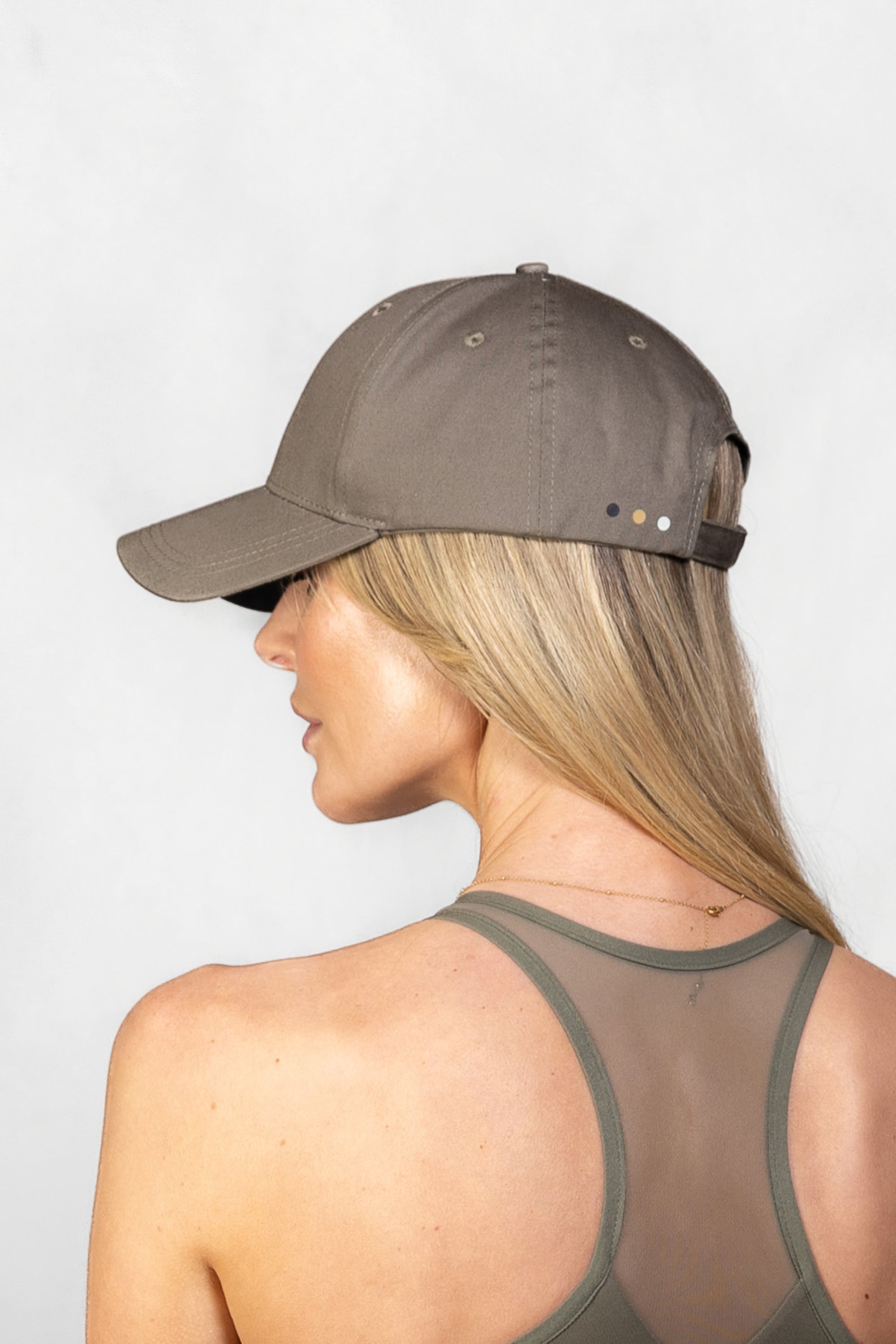 Women's Aura Cap in Olive Smoke #Colour_Olive Smoke