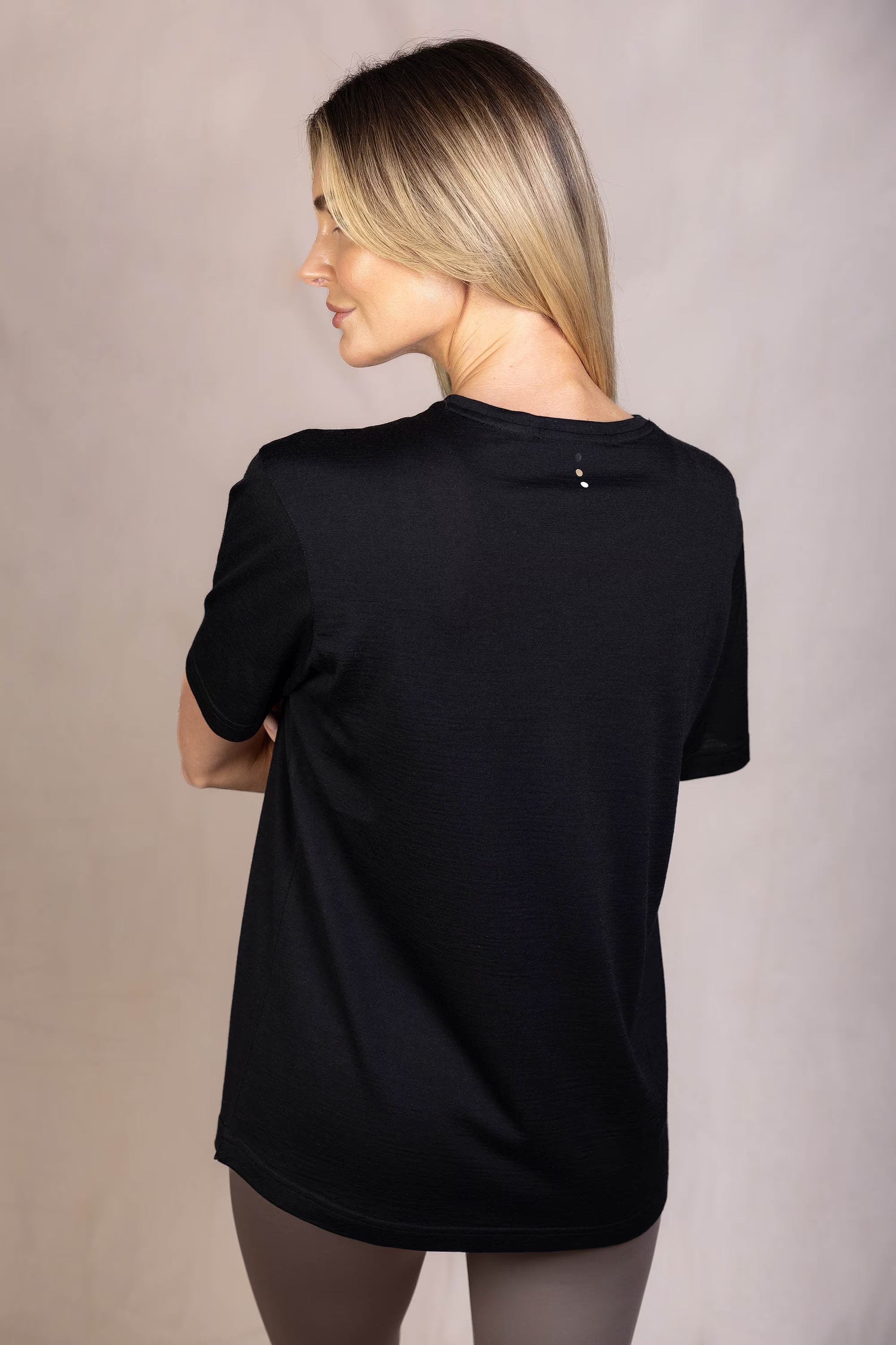 The Merino T - Black on Black