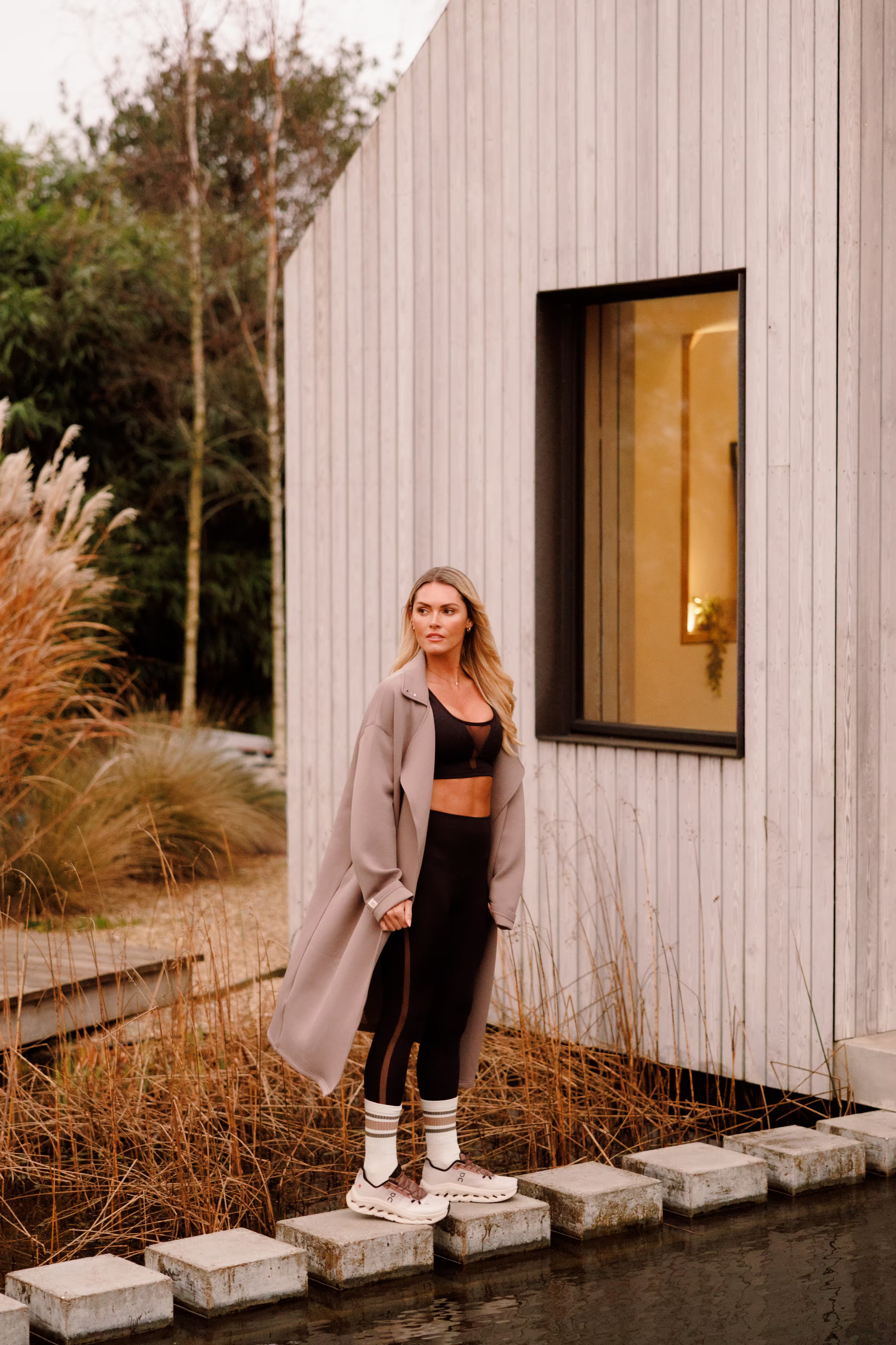 Women's Aura Lifestyle Coat in Muted Clay #Colour_Muted Clay