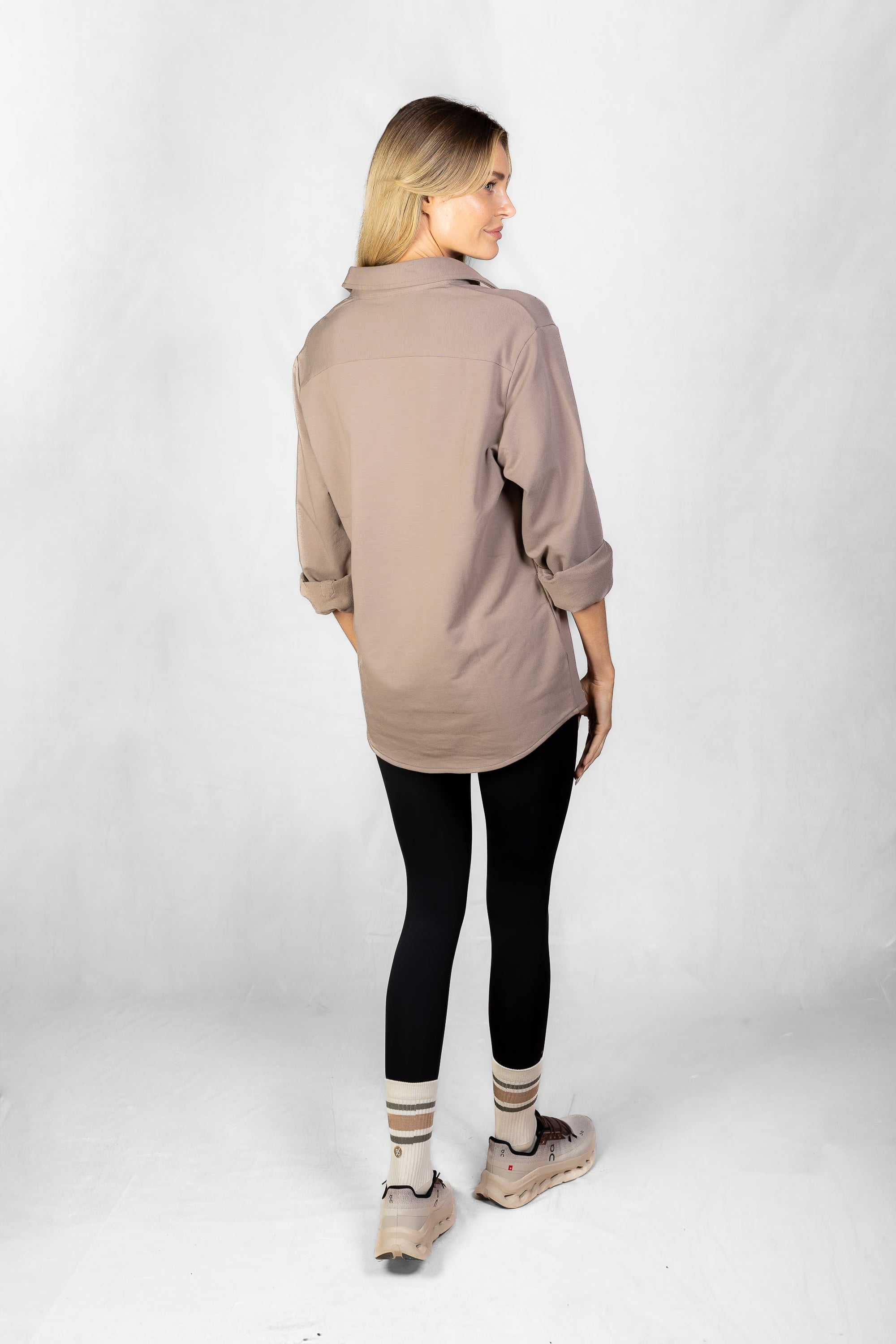 Women's Aura Sweater Shirt in Muted Clay #Colour_Muted Clay