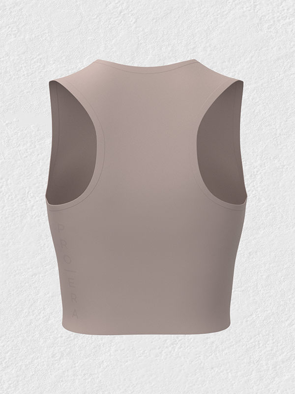 The Sueded Sleeveless Crop