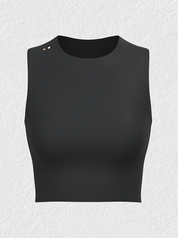 The Sueded Sleeveless Crop