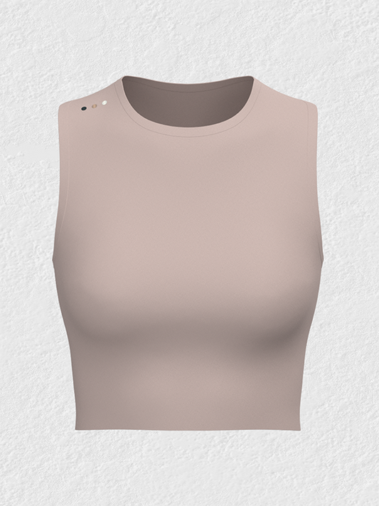 The Sueded Sleeveless Crop