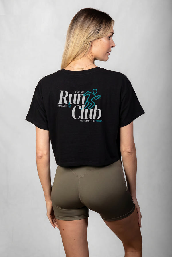 The Marlow Run Club X PRO | ORA Womens Crop T-Shirt