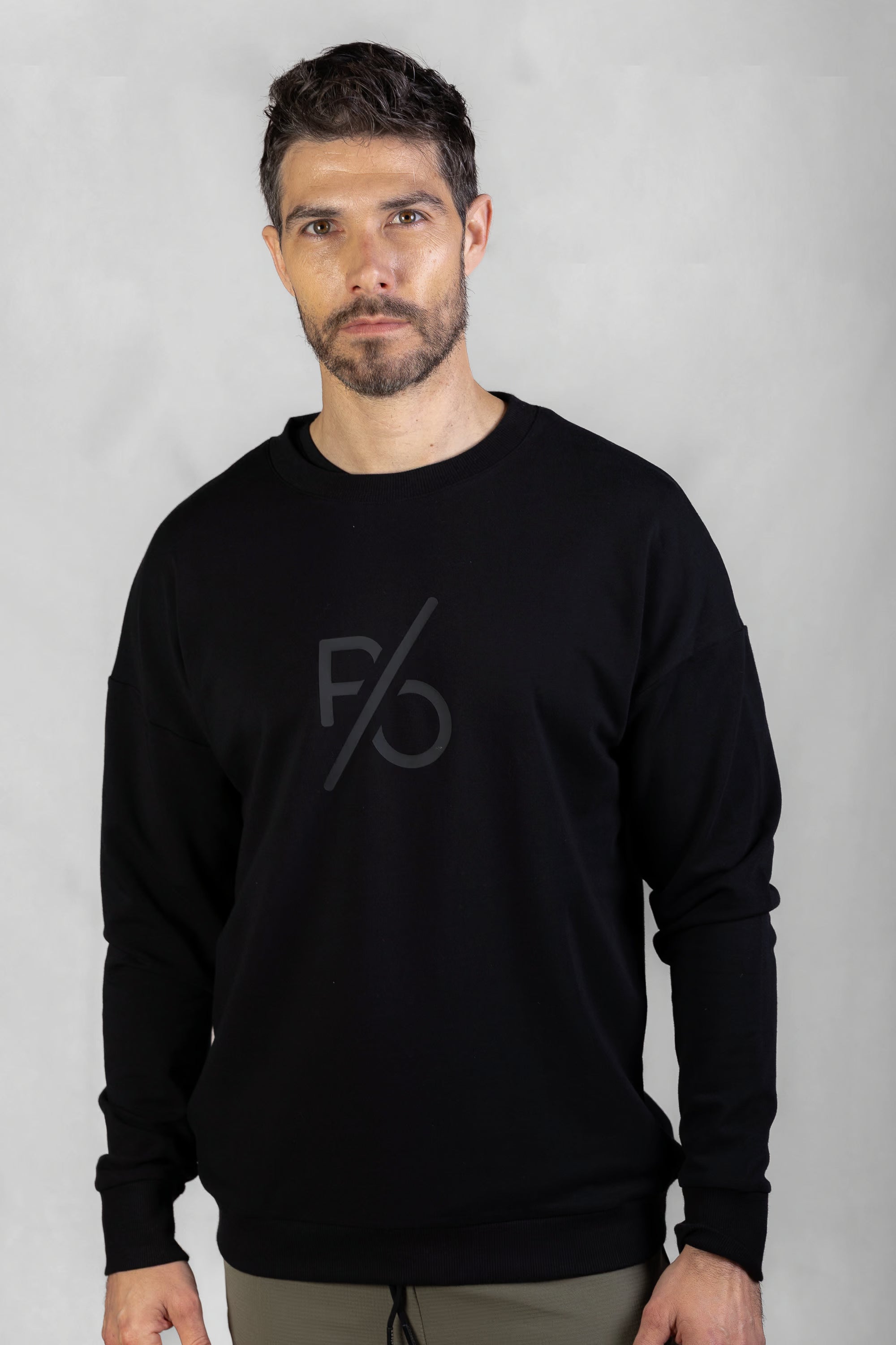 Men's Aura Drop Sweatshirt in Black Onyx #Colour_Black Onyx