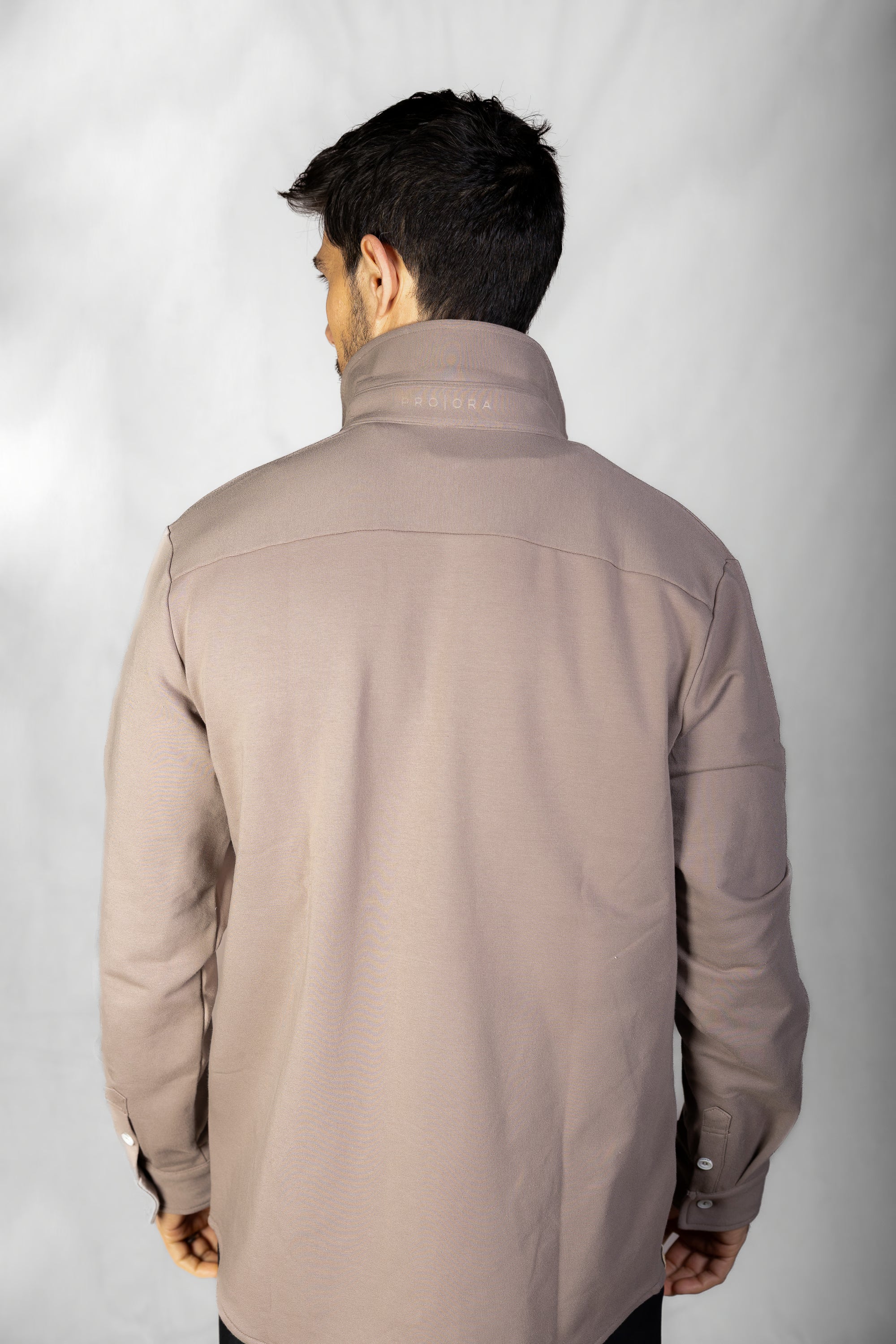 Men's Aura Sweater Shirt in Muted Clay #Colour_Muted Clay