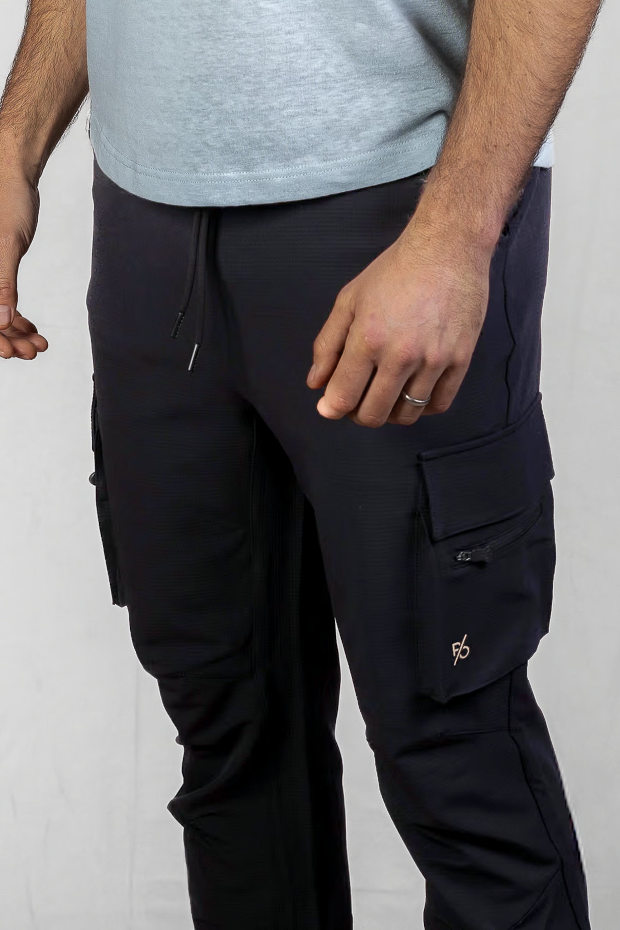 Men's Combat Joggers in Black Onyx #Colour_Black Onyx