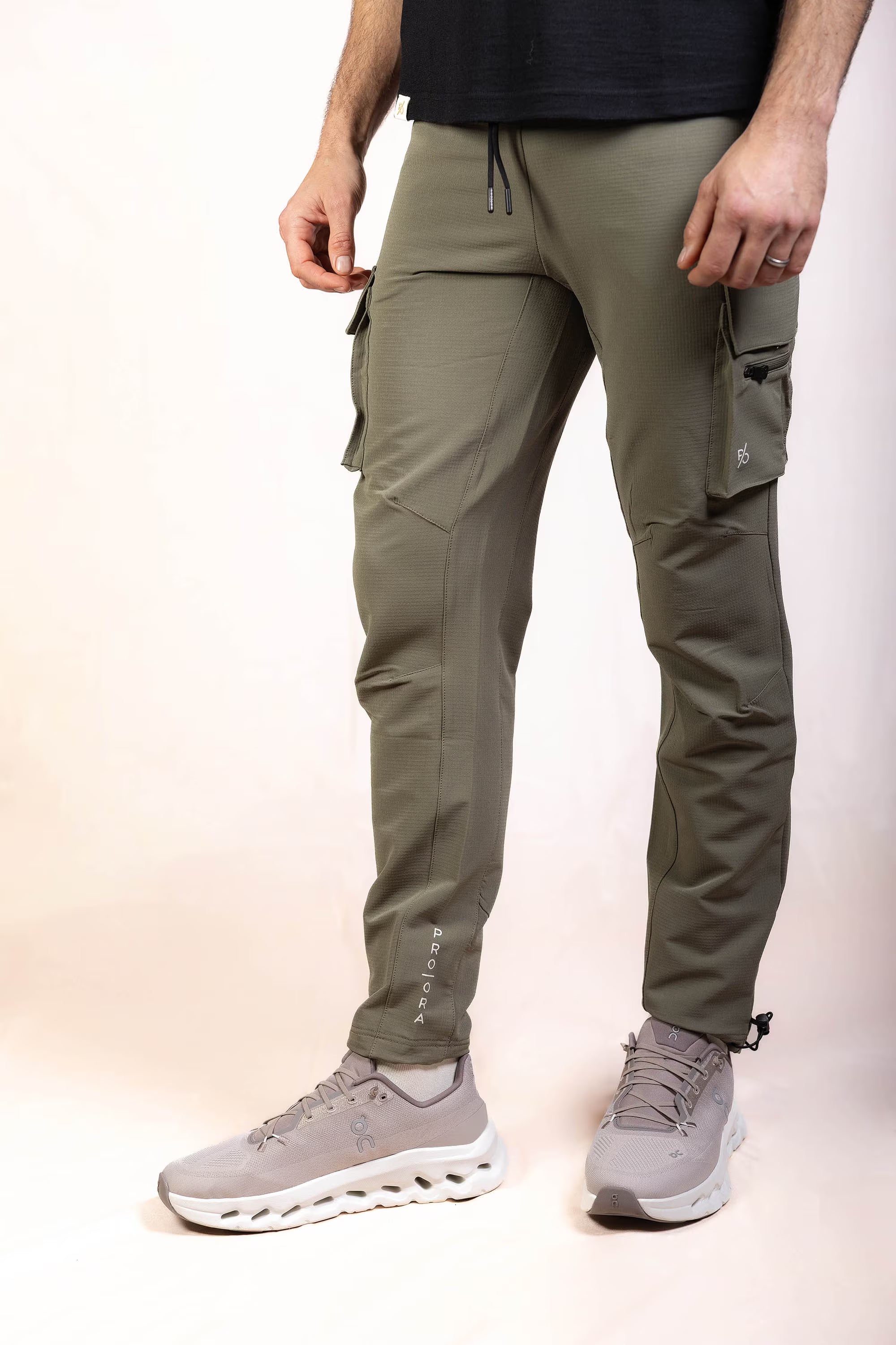 PRO | ORA men’s combat in Smoke Olive, studio product image, front view
