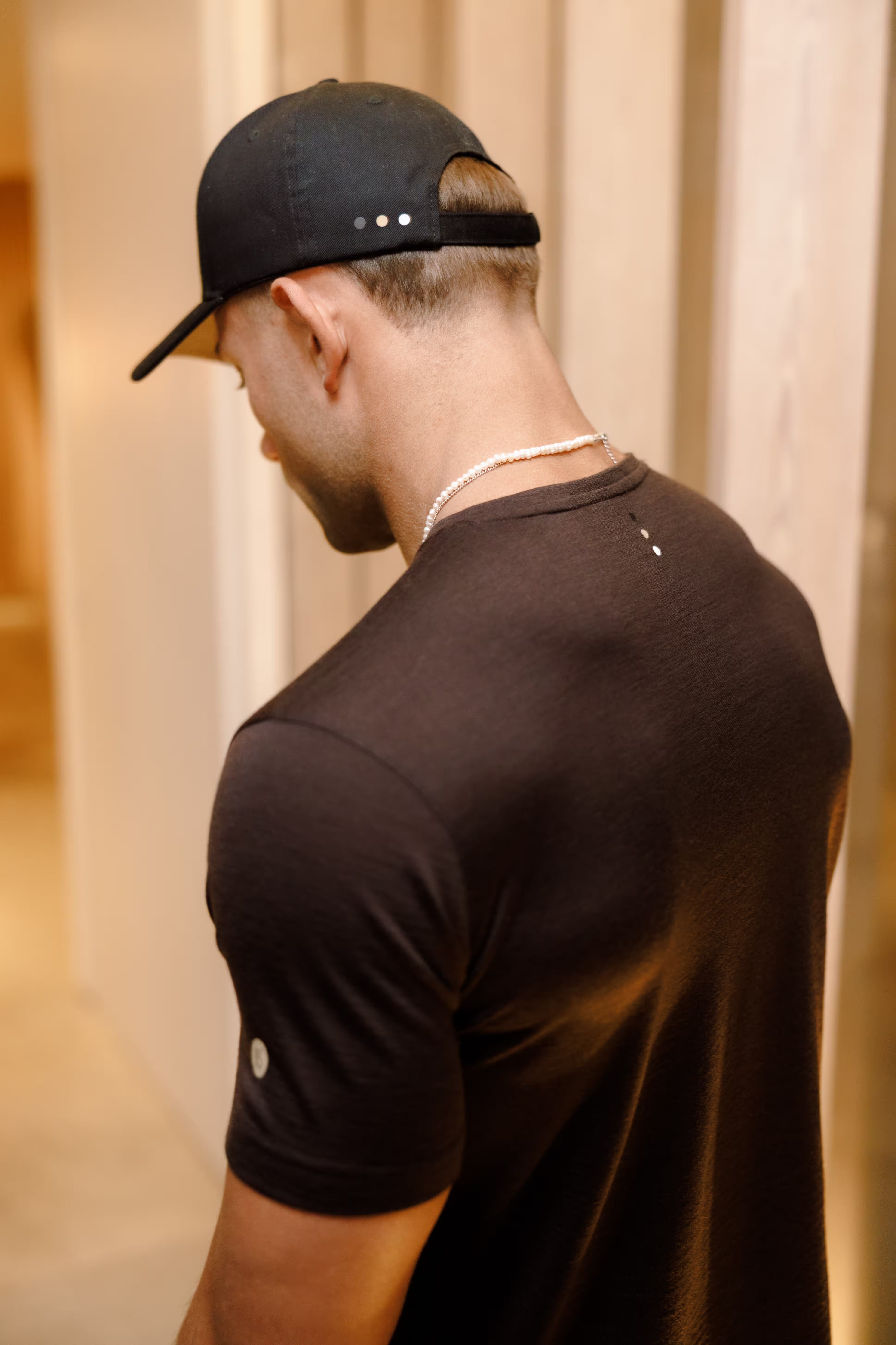 PRO | ORA men’s the merino t in Dark Espresso, worn during training