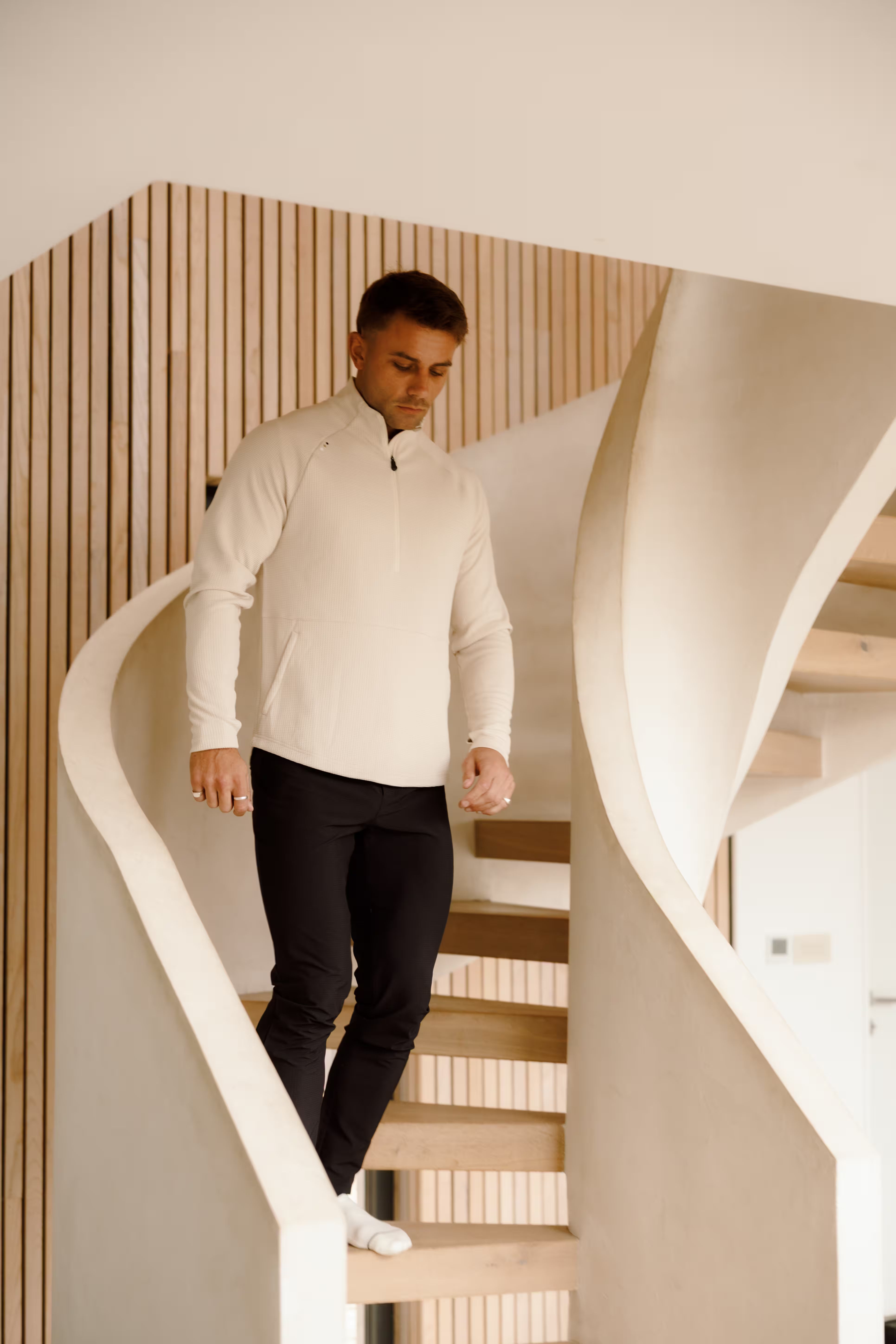 PRO | ORA men’s the precision trouser, worn for lifestyle