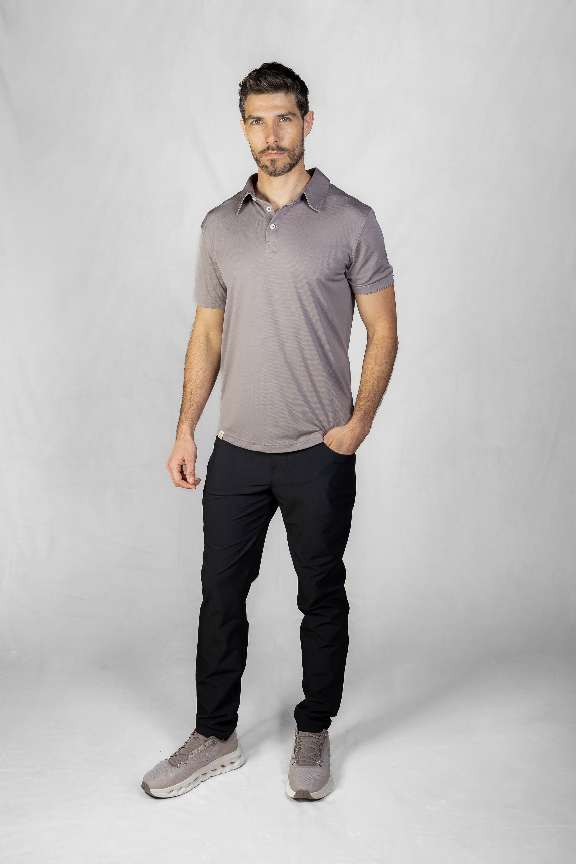 Men's Precision Trouser in Black Onyx #Colour_Black Onyx