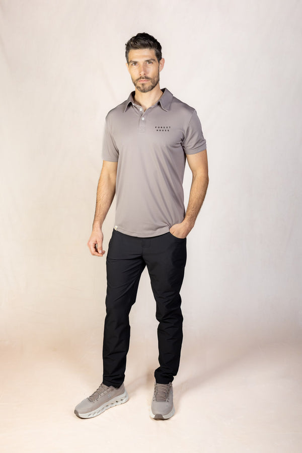 FOREST HOUSE X PRO | ORA Proformance Polo Shirt in Muted Clay #Colour_Muted Clay