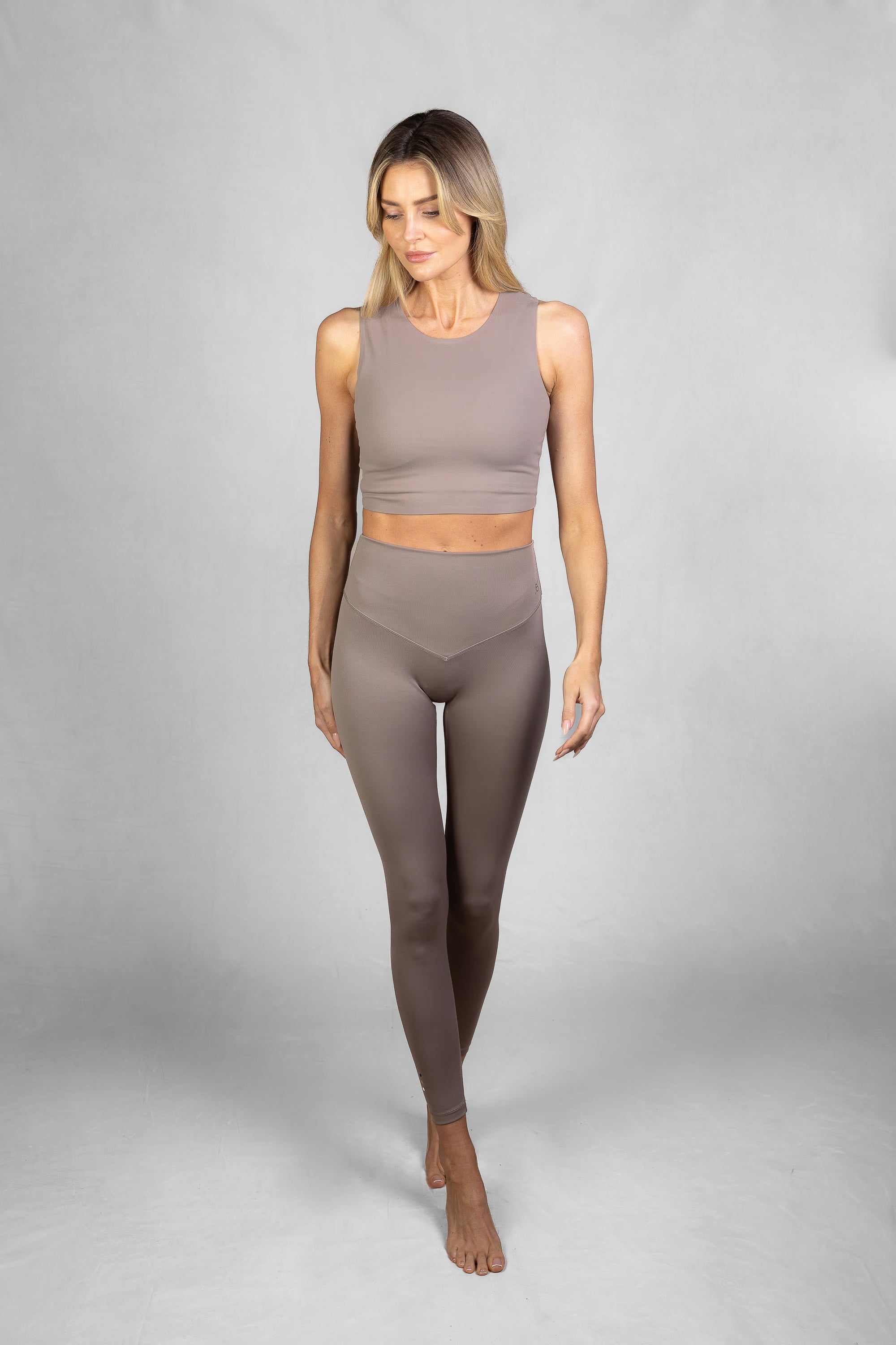 Women's Proformance High Waist Leggings in Muted Clay #Colour_Muted Clay