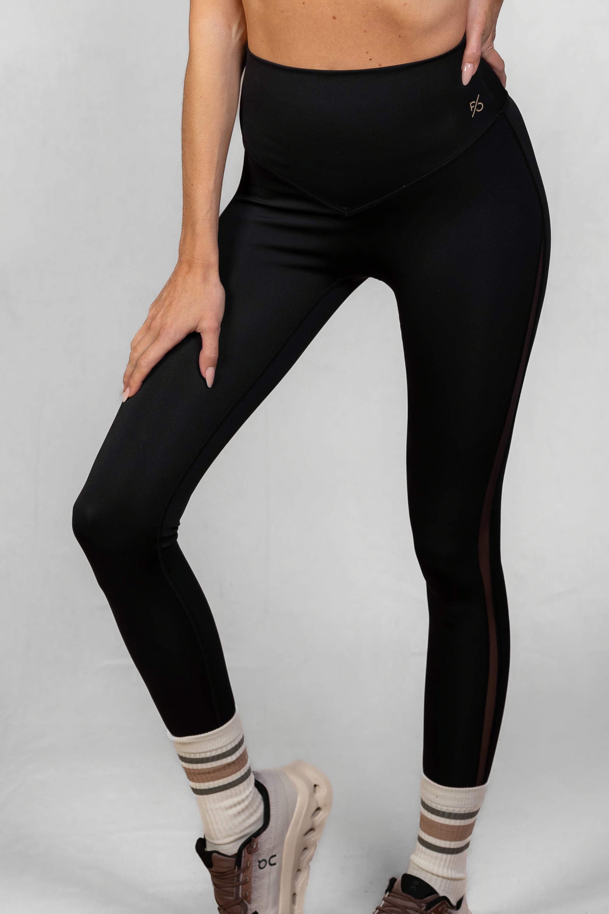 Women's Proformance High Waist Mesh Leggings in Black Onyx #Colour_Black Onyx