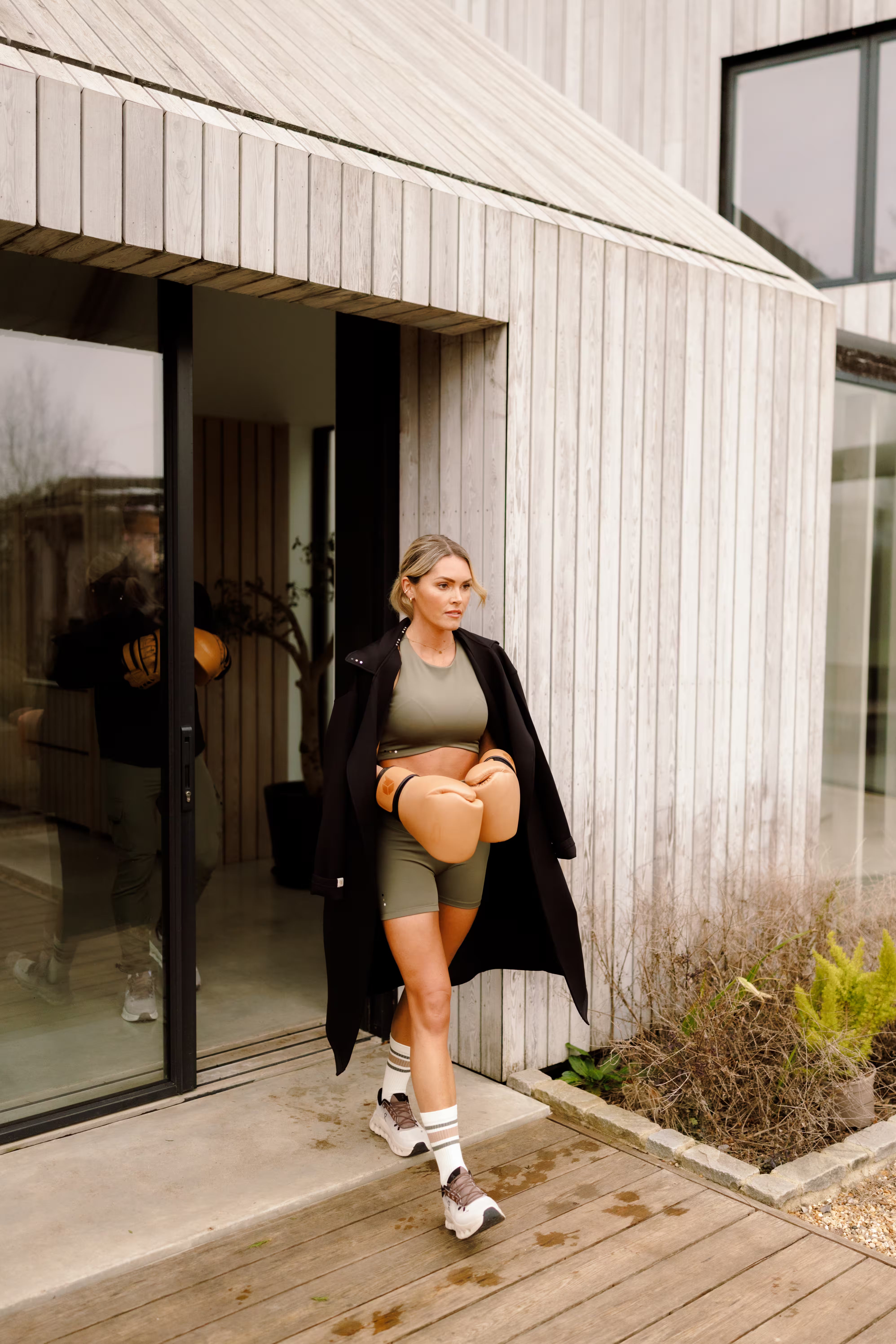 Women's Aura Lifestyle Coat in Black Onyx #Colour_Black Onyx