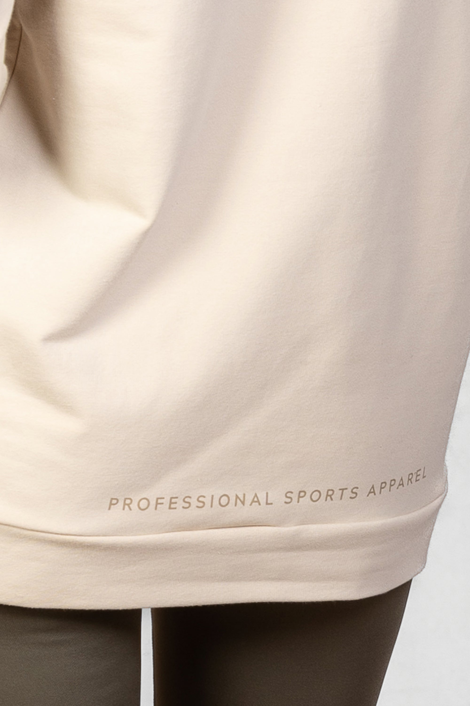 Women's Aura 1/4 Zip Sweatshirt in Toasted Oat #Colour_Toasted Oat