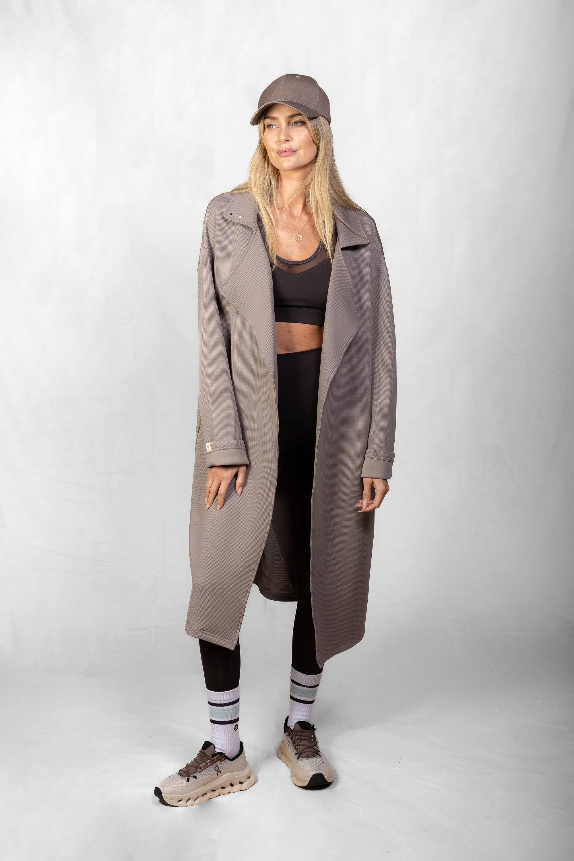 Women's Aura Lifestyle Coat in Muted Clay #Colour_Muted Clay