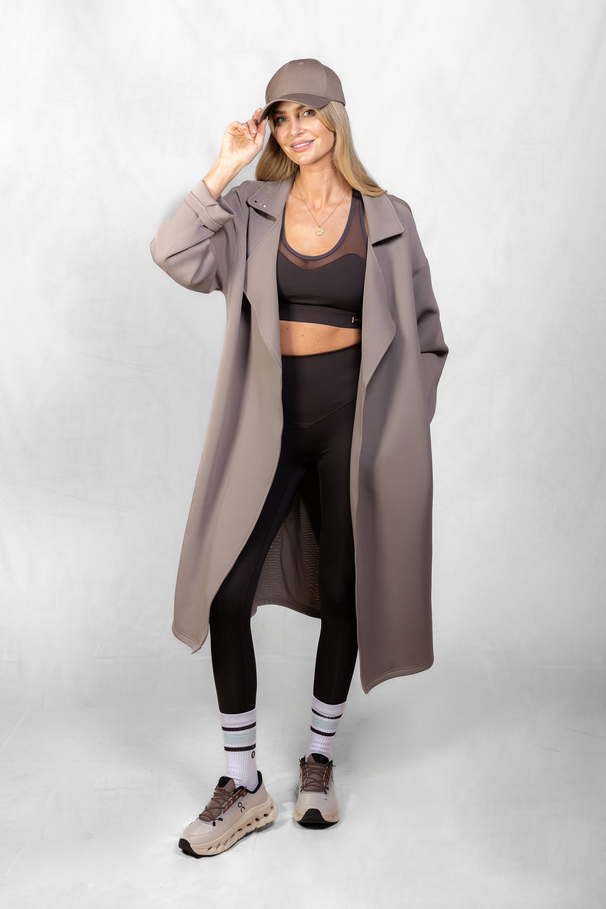 Women's Aura Lifestyle Coat in Muted Clay #Colour_Muted Clay