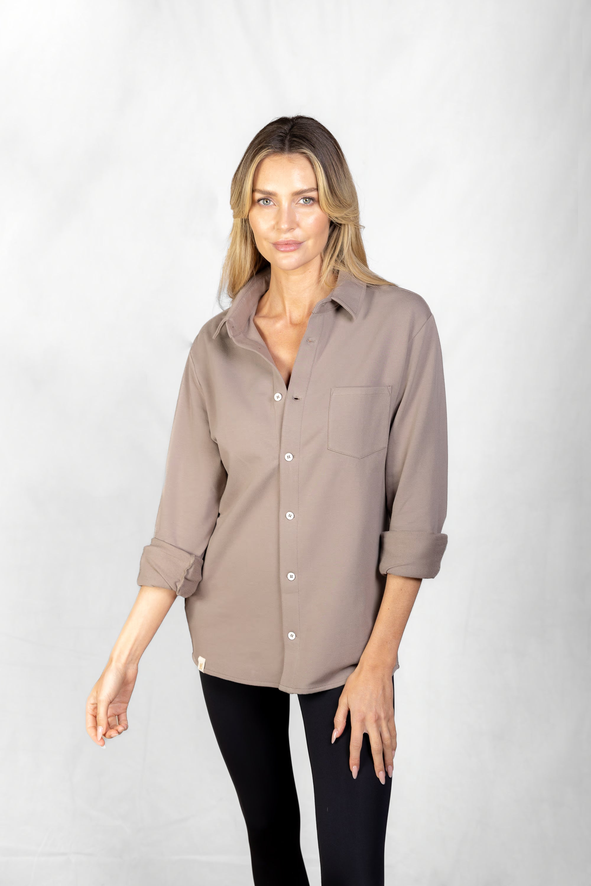 Women's Aura Sweater Shirt in Muted Clay #Colour_Muted Clay